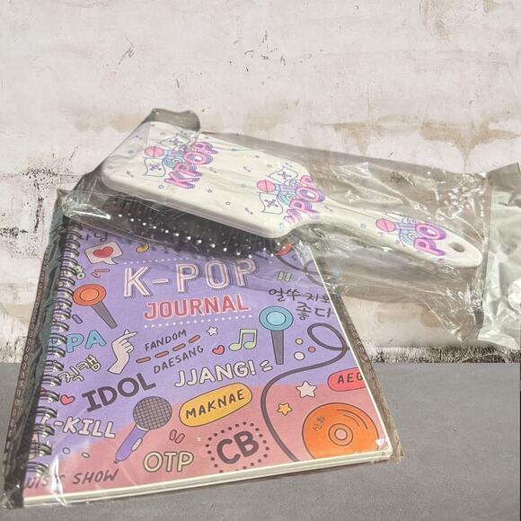 K-POP Bundle - Journal Notebook & Brush NEW - Picture 6 of 6
